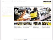 Tablet Screenshot of kaercher-used-equipment.com